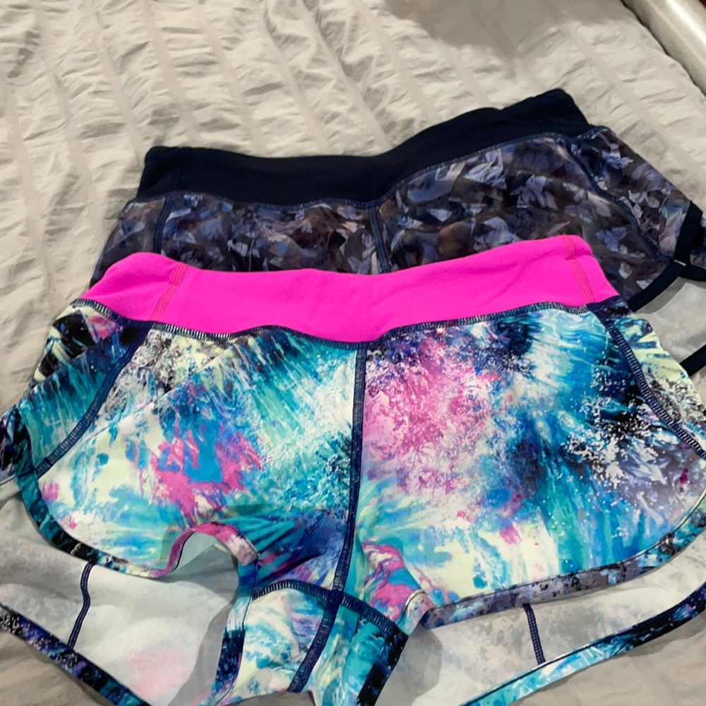 lulu lemon 2 pack of shorts 2.5in